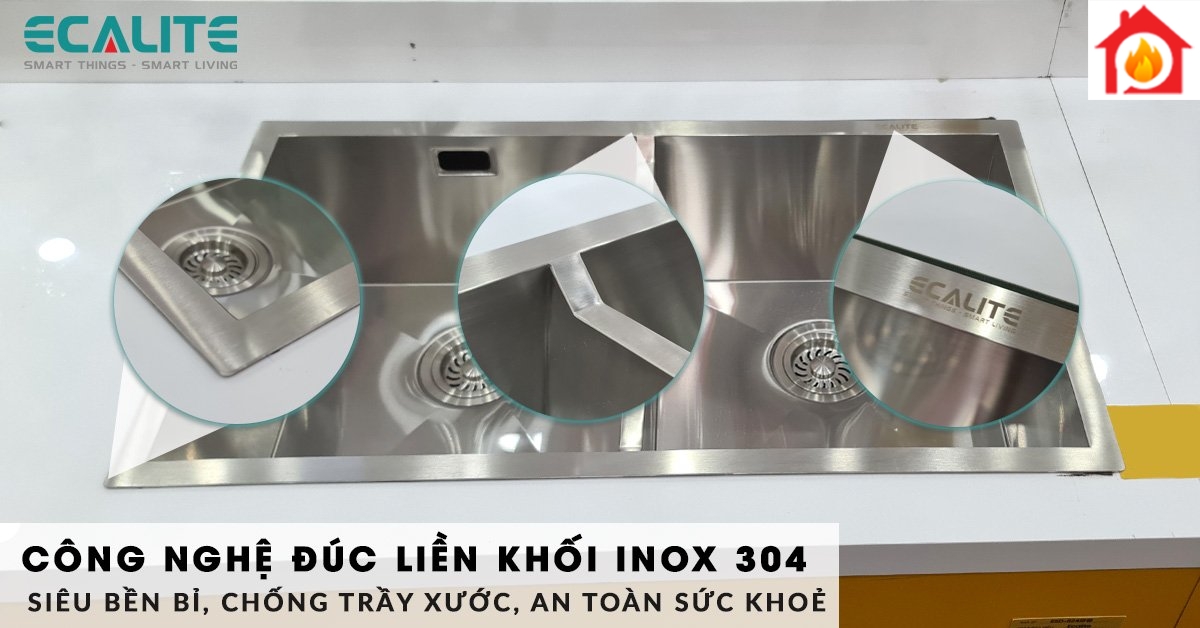 ESD-8046HS được cấu tạo từ inox 304 cao cấp, bền bỉ