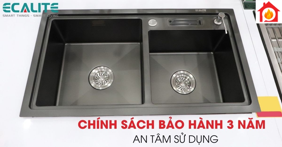 Chính sách bảo hành của chậu rửa chén Ecalite ESD-8245HB