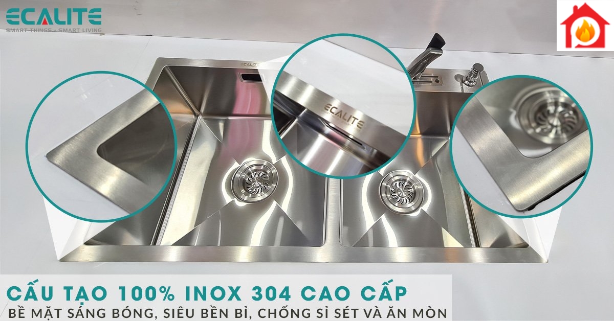 Cấu tạo ESD-8245HC từ chất liệu inox 304