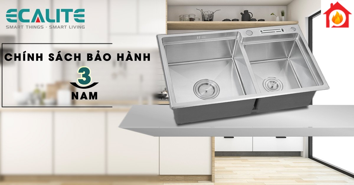 Chính sách bảo hành của chậu rửa chén Ecalite ESD-8248HS