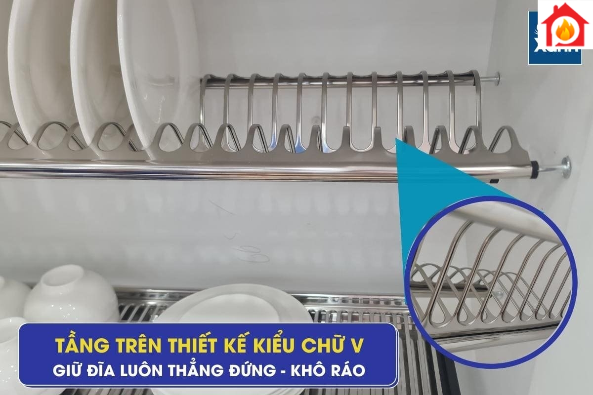 Tầng trên thiết kế kiểu chữ V