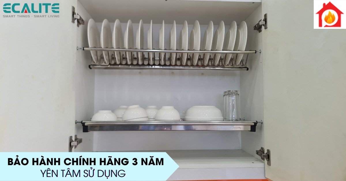 Giá bát cố định tủ trên Ecalite EL-BV80H bảo hành chính hãng