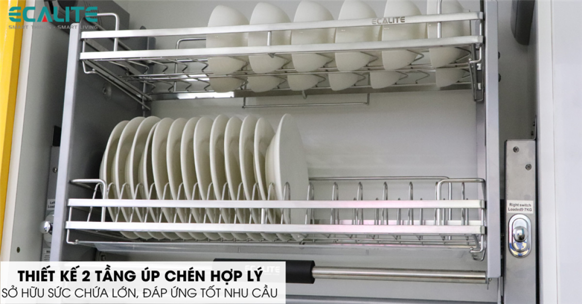 Thiết kế 2 tầng up chén hợp lý Thiết kế 2 tầng up chén hợp lý