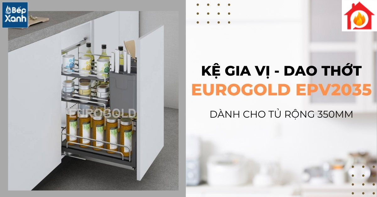 Giá dao thớt gia vị nan Oval Eurogold EPV2035