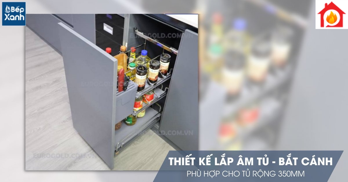 Thiết kế lắp âm tủ hiện đại