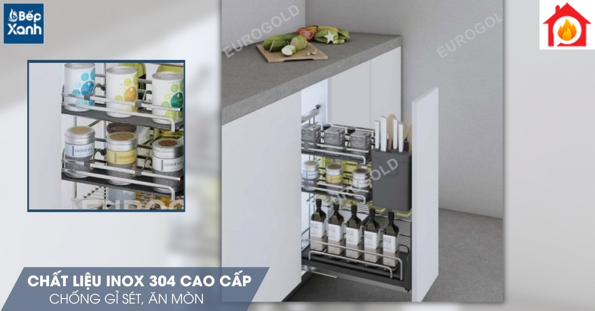 Chất liệu inox cao cấp 304 bền đẹp