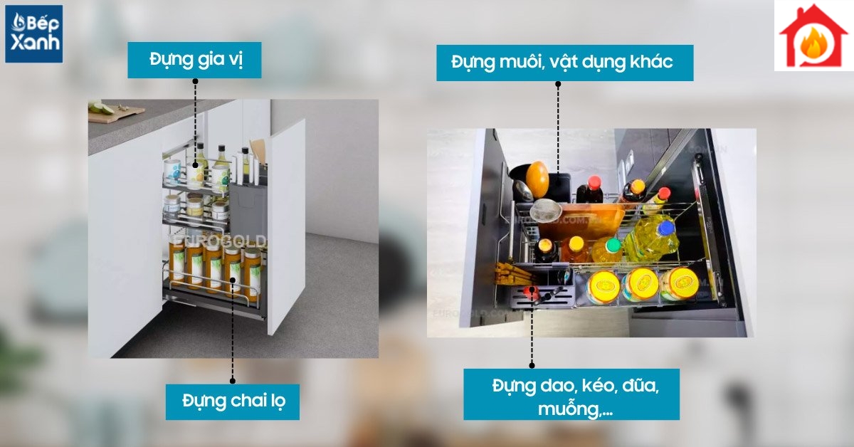 Thiết kế đa năng lưu trữ được nhiều vật dụng