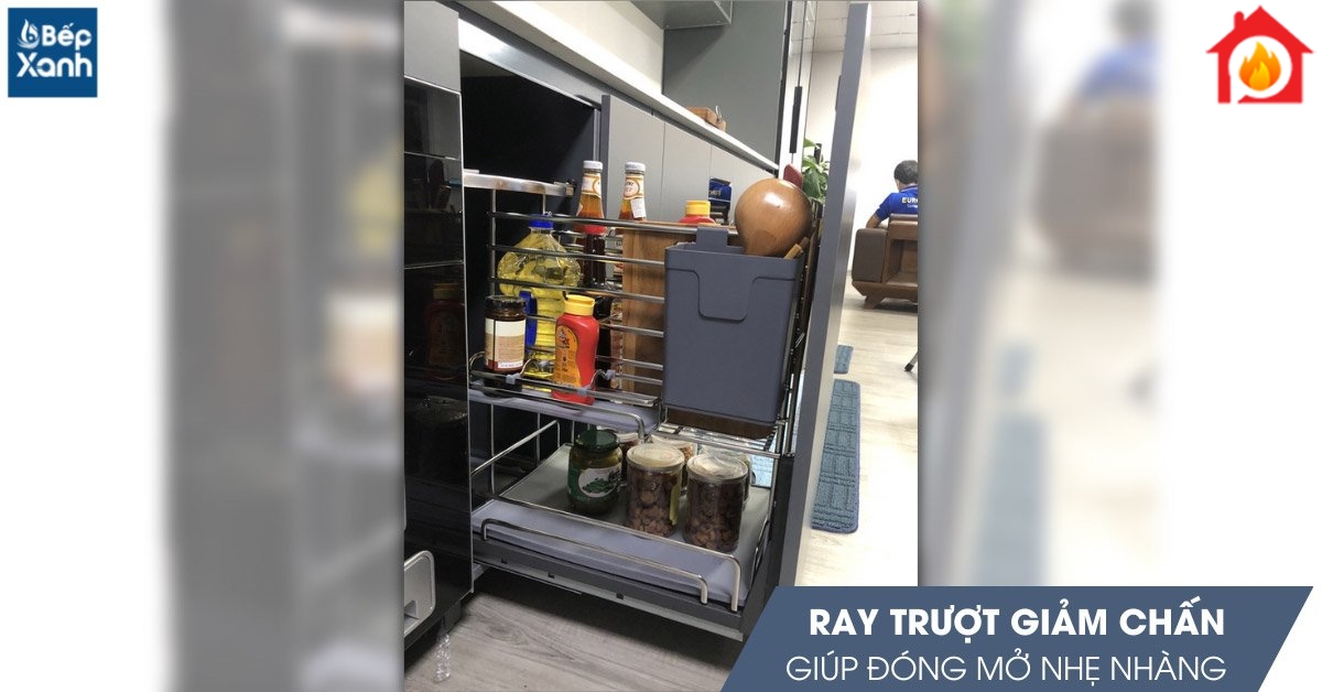 Ray trượt giảm chấn chuyển động nhẹ nhàng