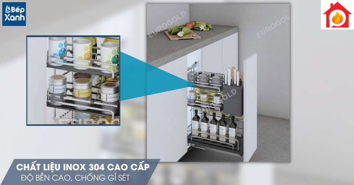 Chất liệu inox cao cấp 304 bền đẹp