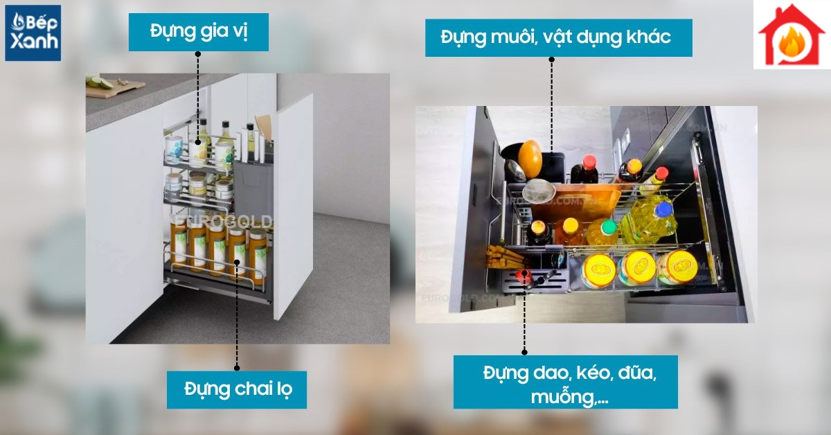 Thiết kế đa năng lưu trữ được nhiều vật dụng