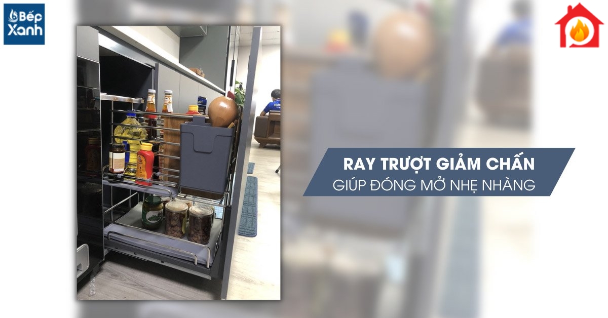 Ray trượt giảm chấn chuyển động nhẹ nhàng