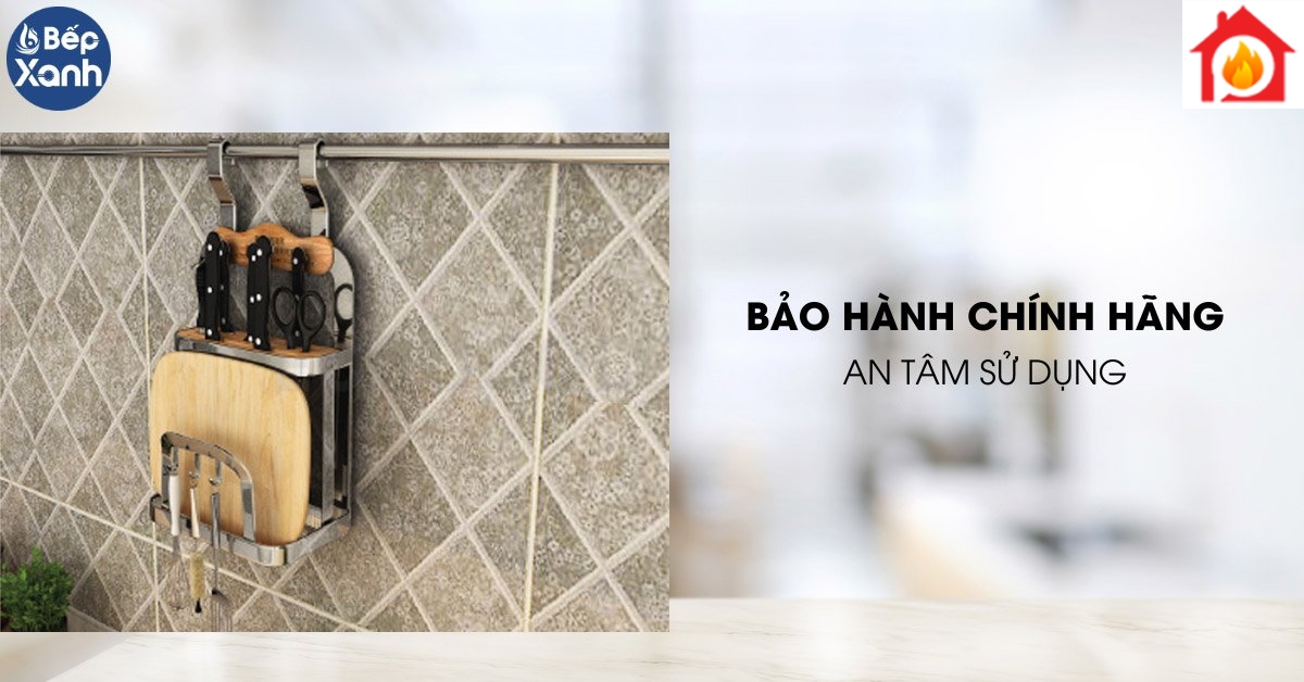 Giá để dao thớt treo ngoài inox 304 Eurogold EV228 bảo hành chính hãng