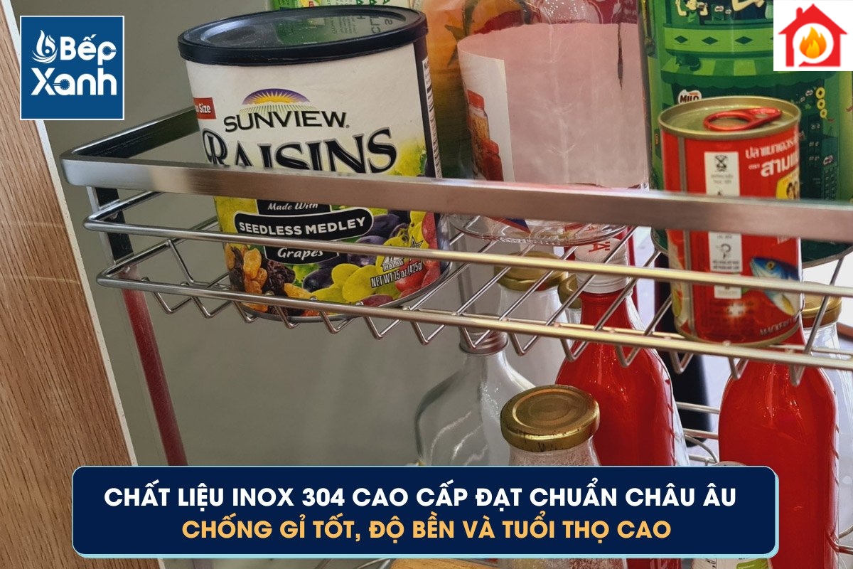 Chất liệu inox 304 bền bỉ