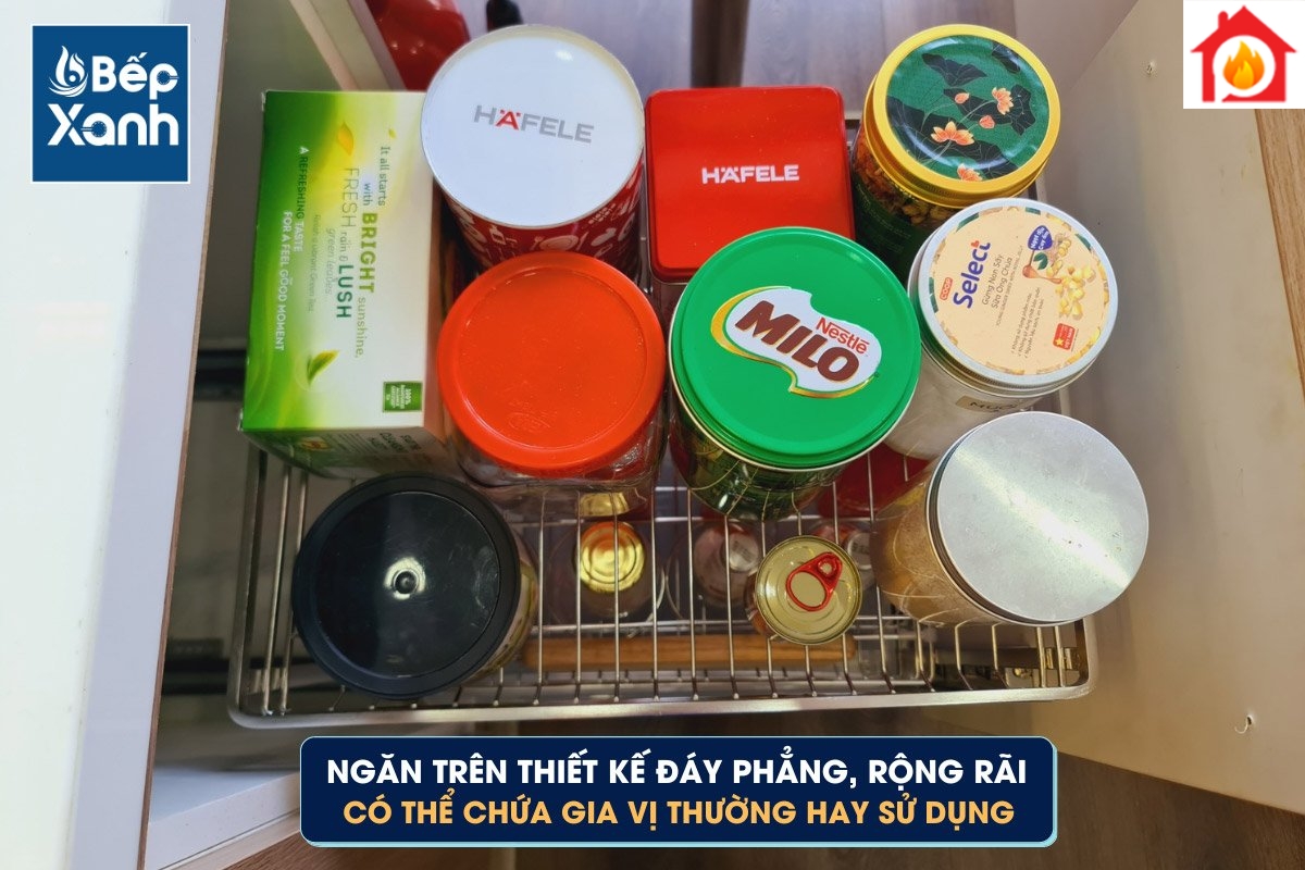 Ngăn trên giá gia vị inox 304