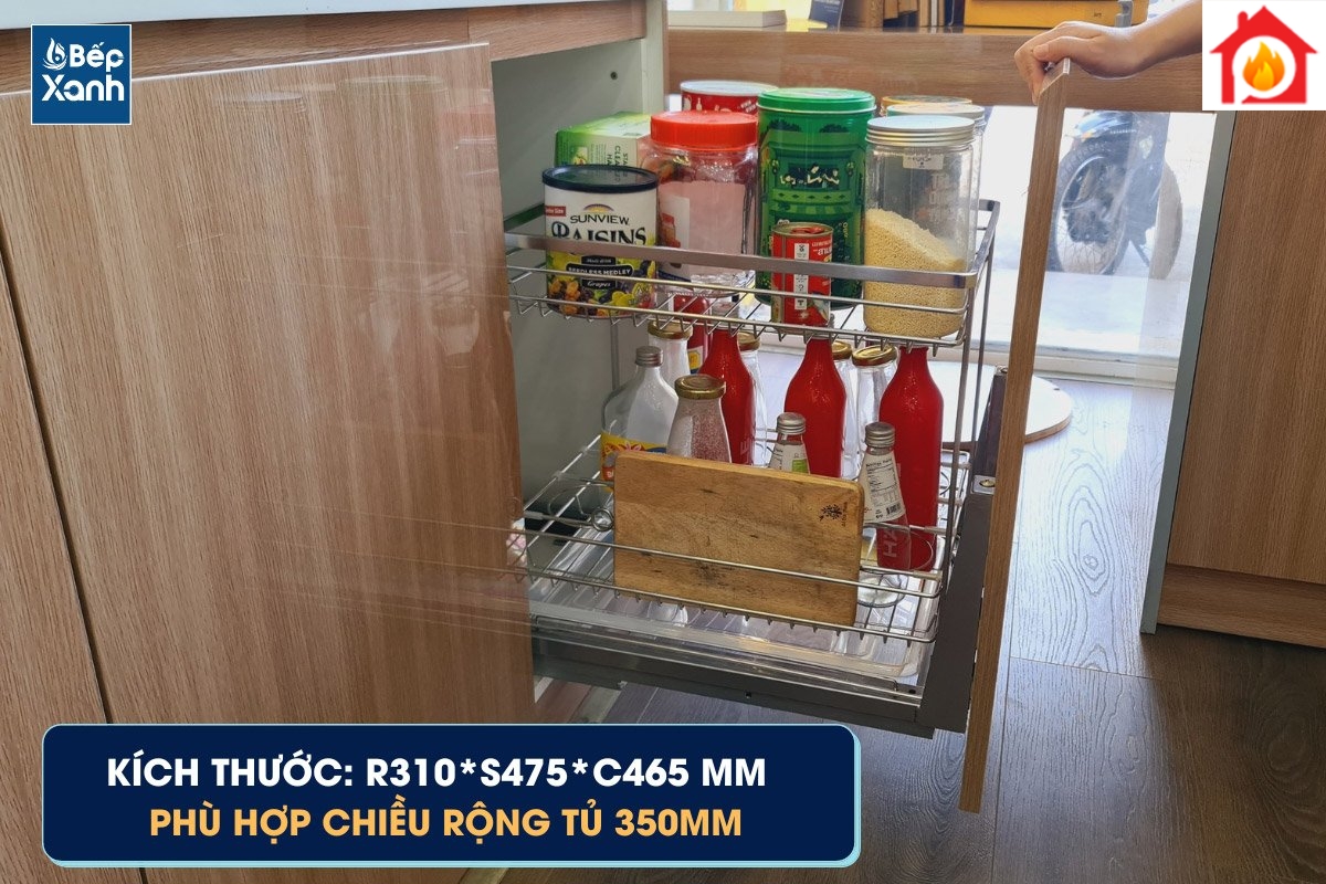 Kích thước giá gia vị Eurogold EP35B