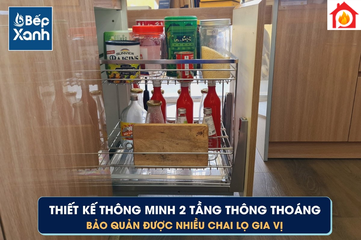 Giá gia vị 2 tầng Eurogold EP35B