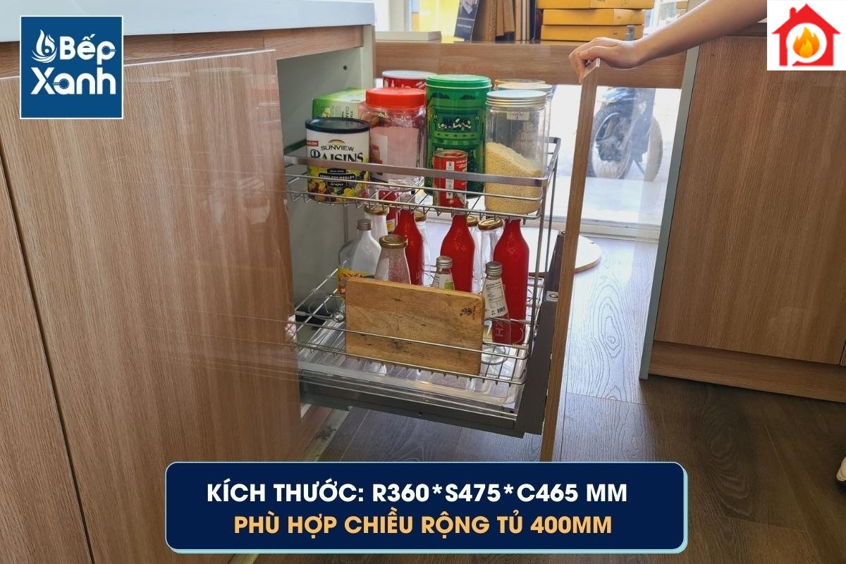 Kích thước giá gia vị Eurogold EP40B