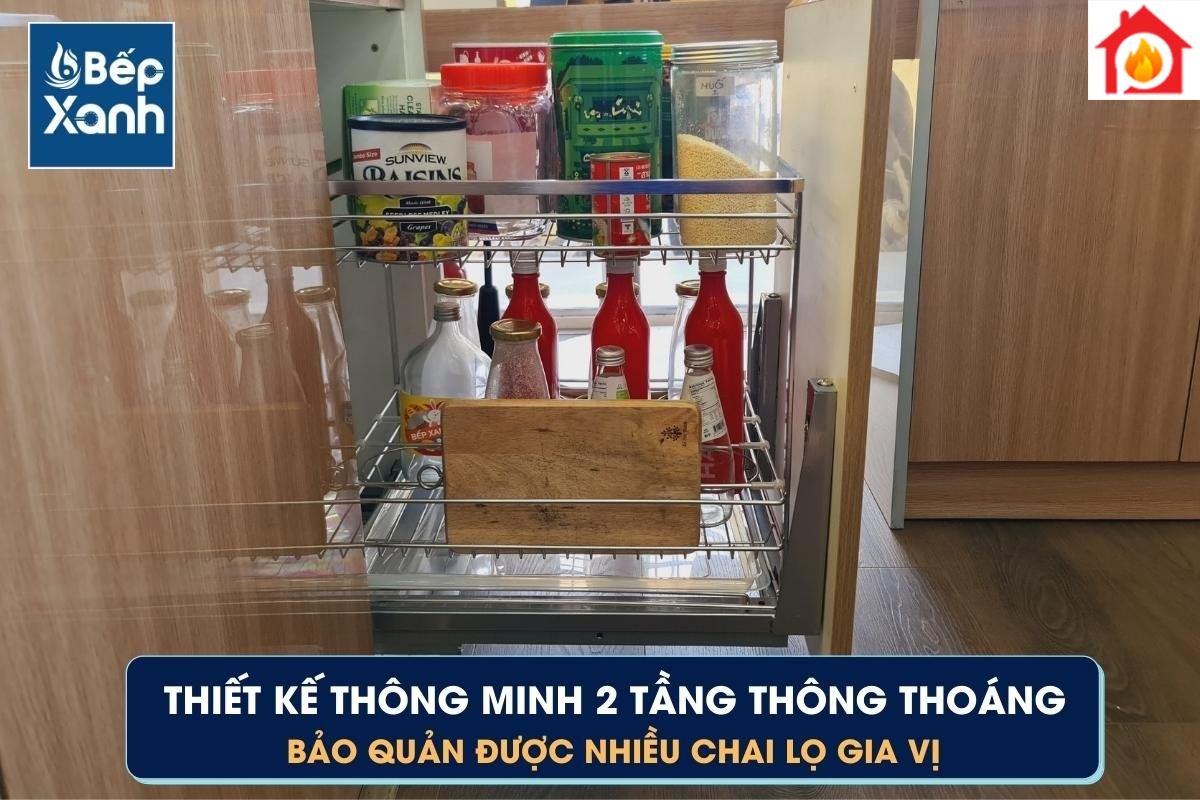 Giá gia vị 2 tầng Eurogold EP40B