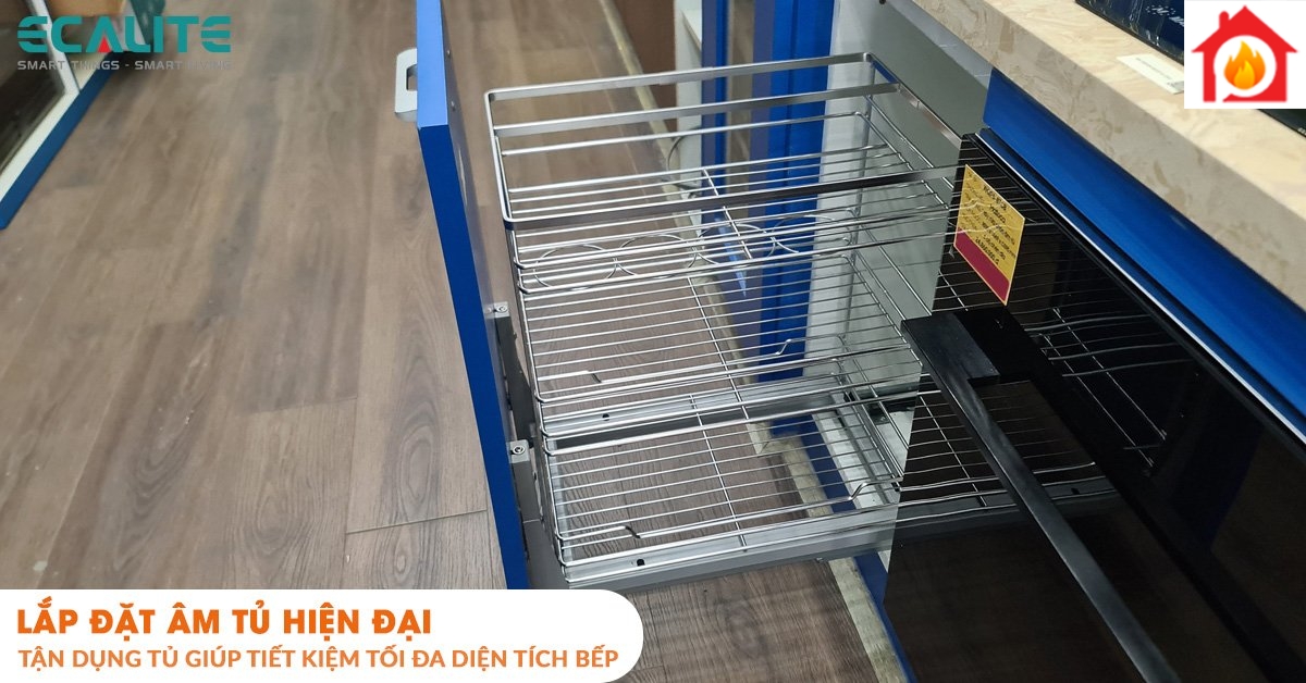 Kệ đựng gia vị Ecalite EL-NP30B lắp âm hiện đại