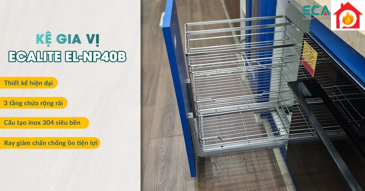 Kệ đựng gia vị Ecalite EL-NP40B