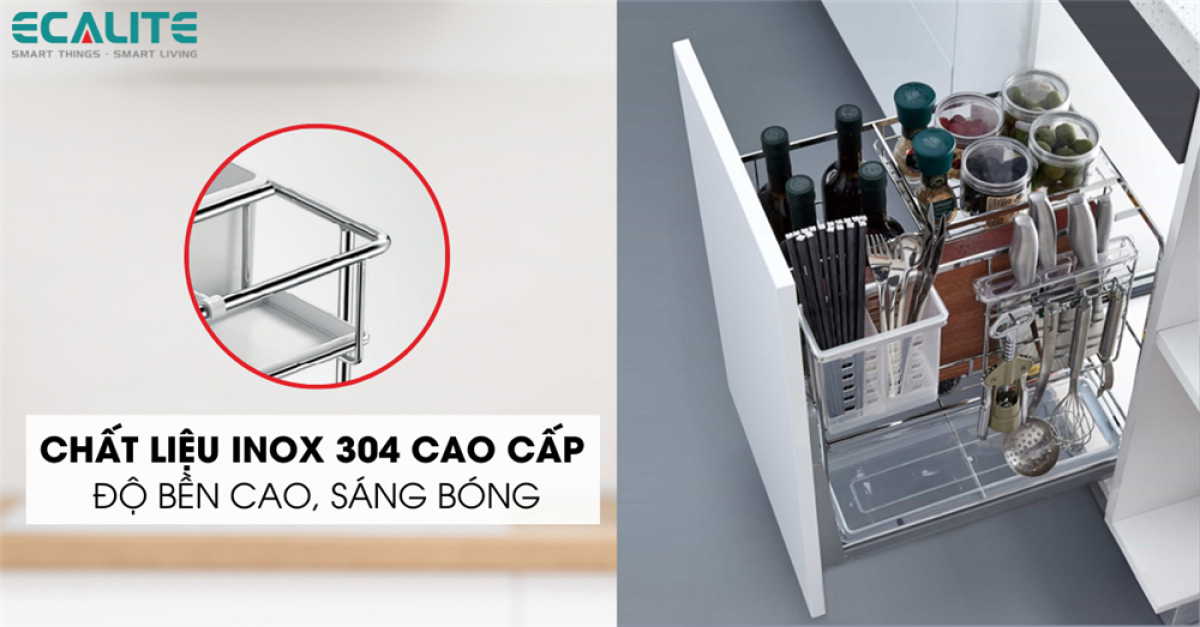 Chất liệu inox 304 cao cấp. bền đẹp Chất liệu inox 304 cao cấp. bền đẹp