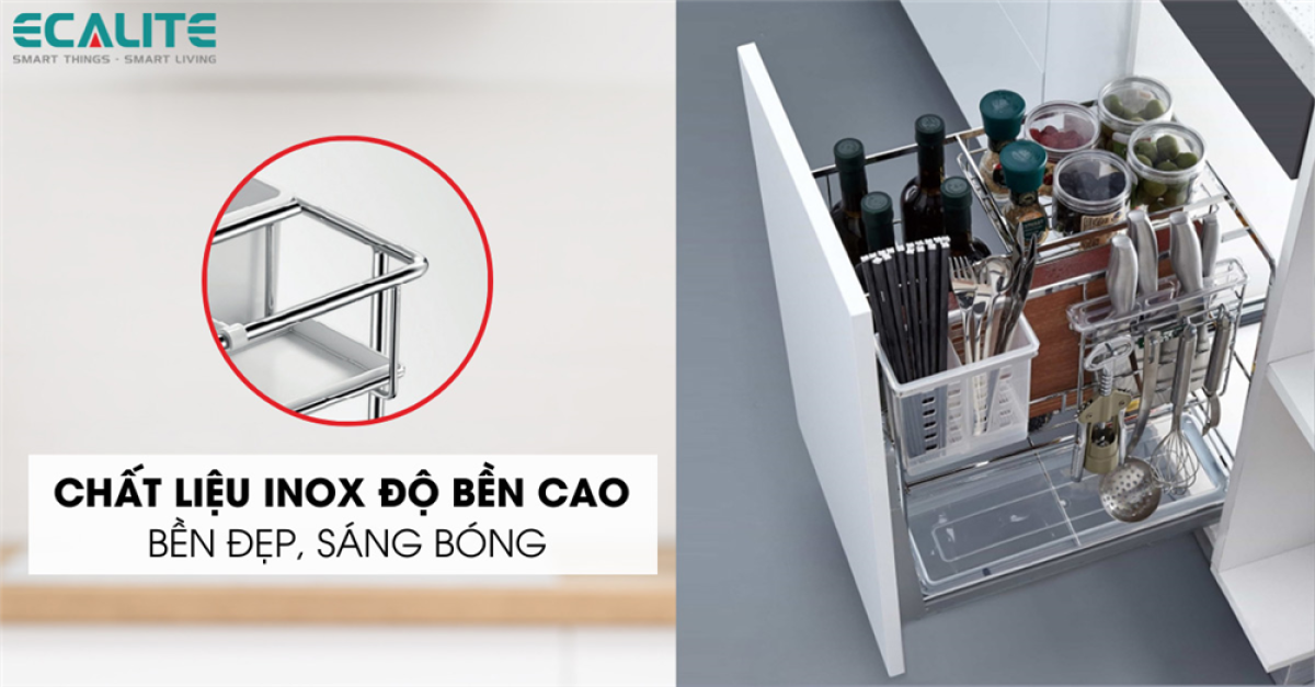 Chất liệu inox có độ bền cao Chất liệu inox có độ bền cao