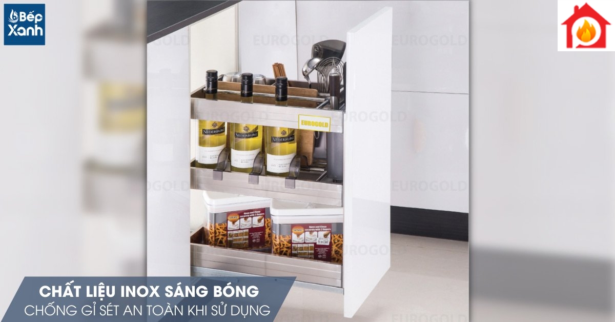 Chất liệu inox cao cấp sáng bóng