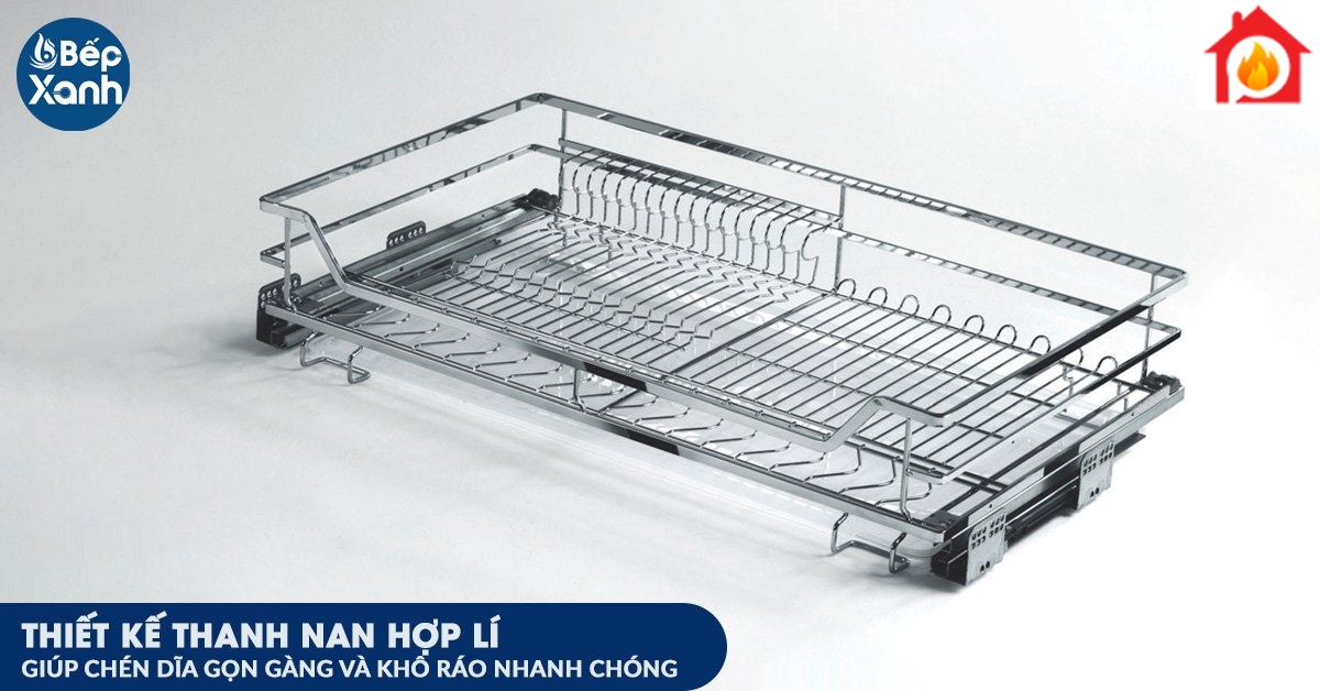 Giá bát đĩa Eurogold ES16270 có thanh nan được thiết kế hợp lí