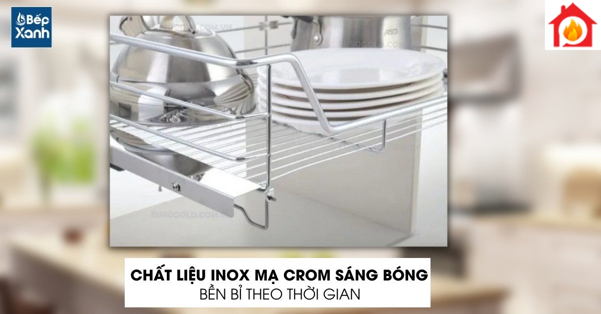 Lớp mạ crom sáng bóng đẹp mắt