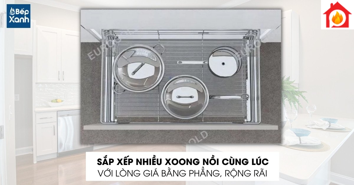 Eurogold EG6160 với lòng giá rộng rãi