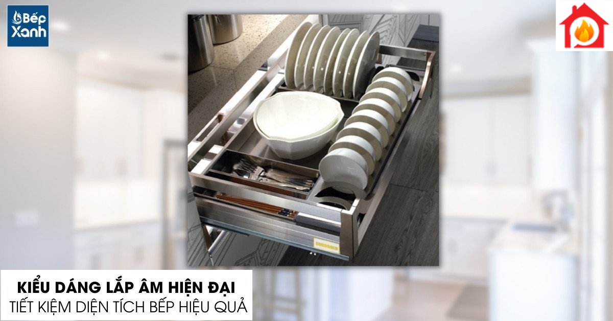 Thiết kế lắp âm tủ tối ưu không gian bếp