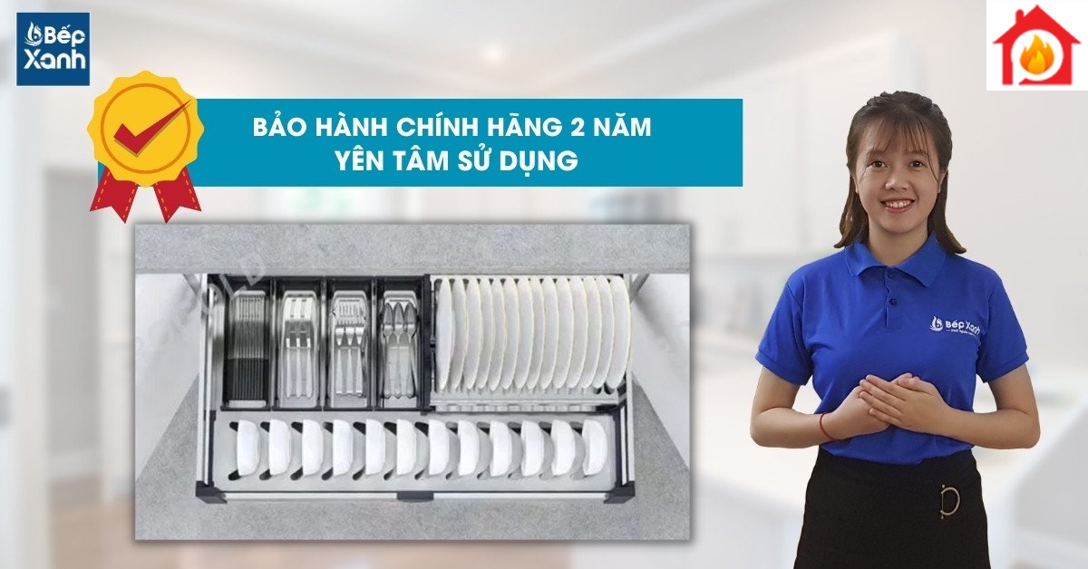 Kệ chén đĩa inox EU133600 được bảo hành 2 năm