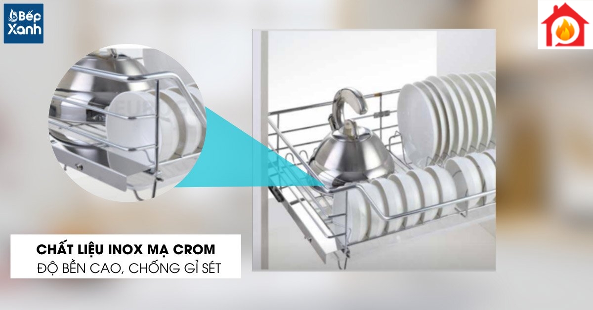 Độ bền cao với inox 201 mạ crom