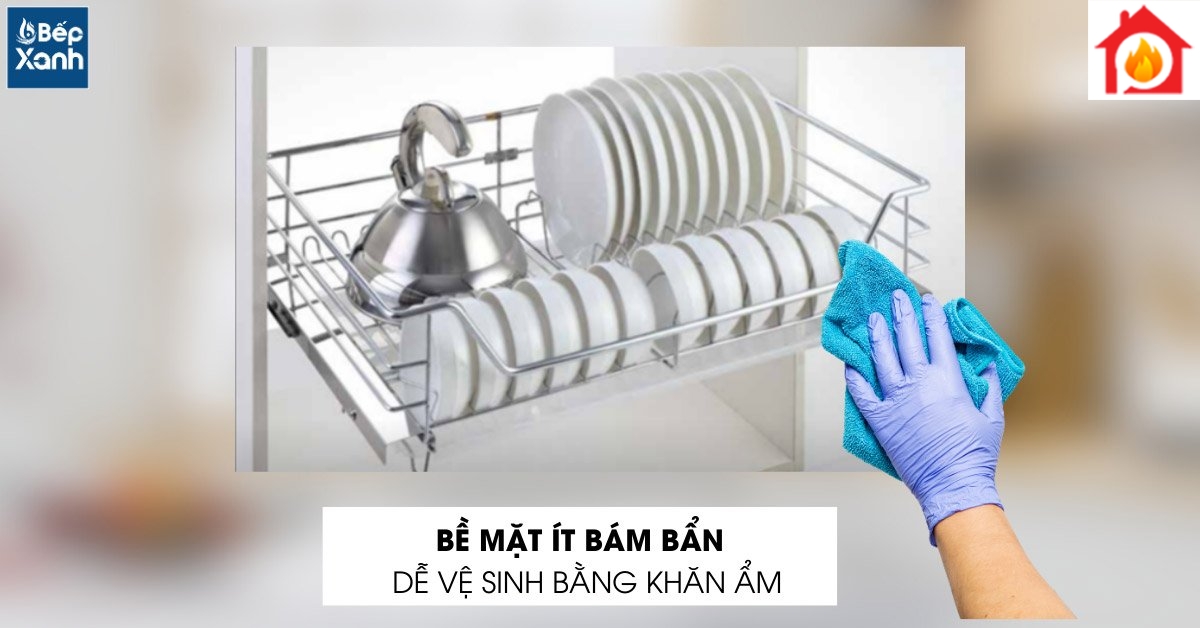 Kệ chén EG6260 inox nan tròn dễ vệ sinh