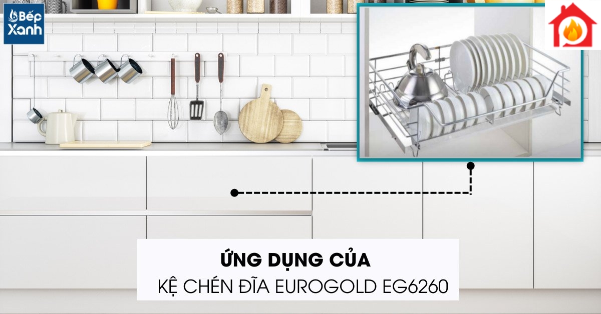 Ứng dụng của kệ bát đĩa tủ dưới EG6260