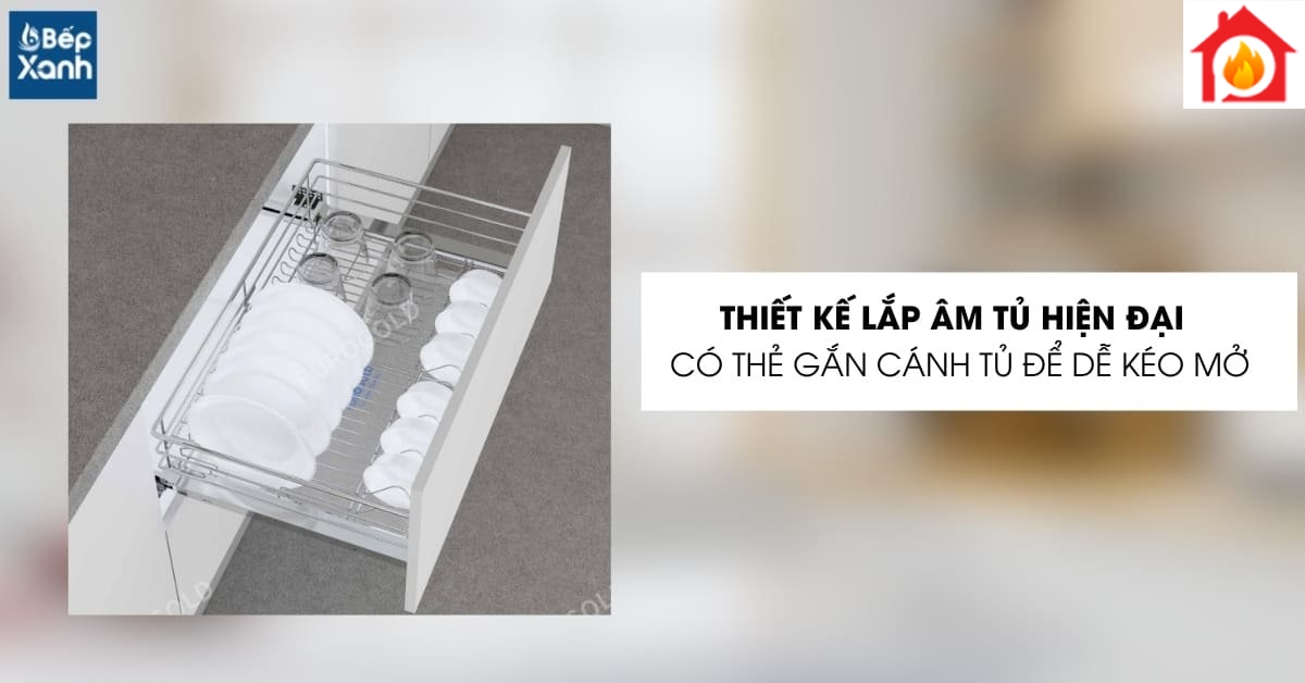 Lắp âm tủ dưới tiết kiệm diện tích hơn