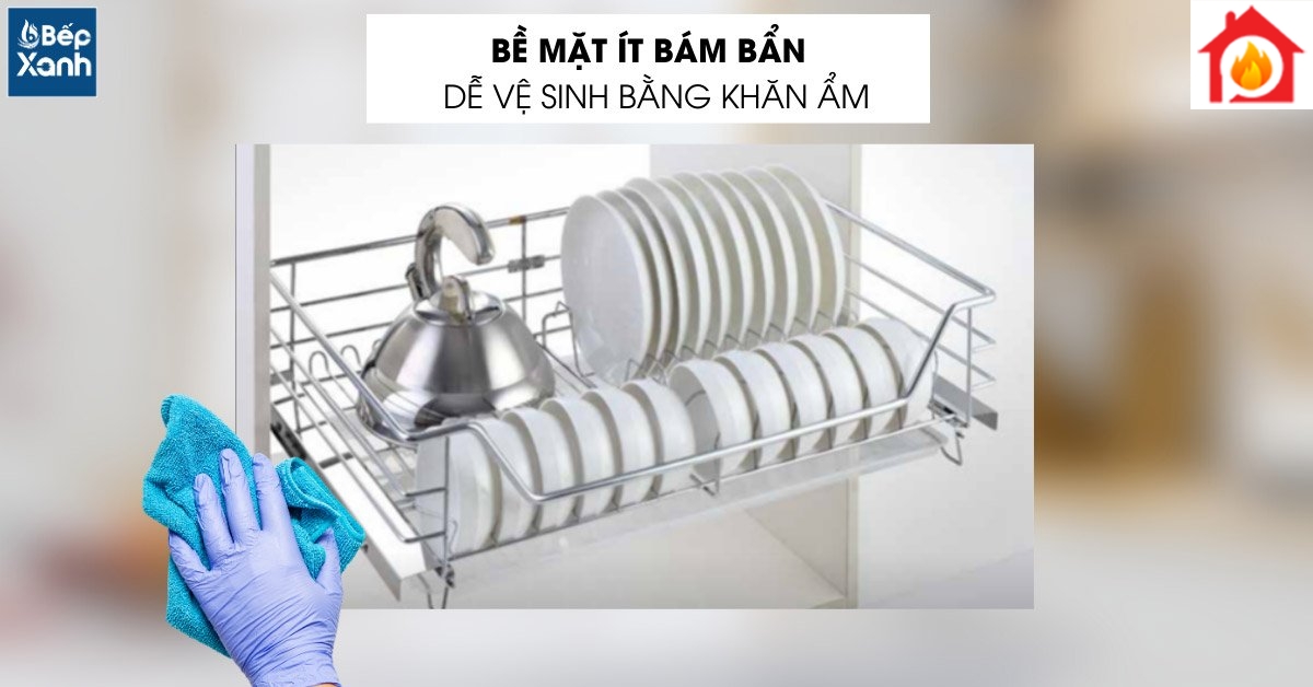 Kệ chén EG6270 inox nan tròn dễ vệ sinh