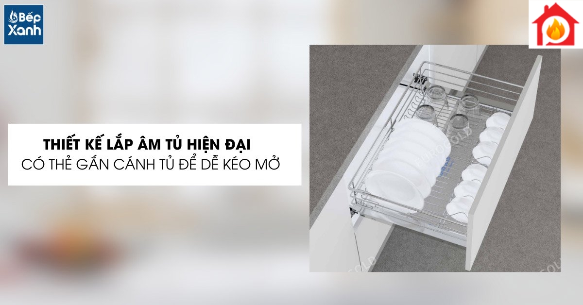 Lắp âm tủ dưới tiết kiệm diện tích hơn