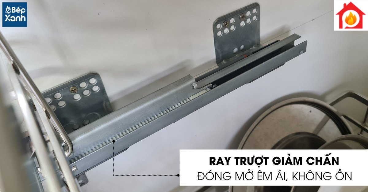 Ray giảm chấn kệ chén đĩa EG6280