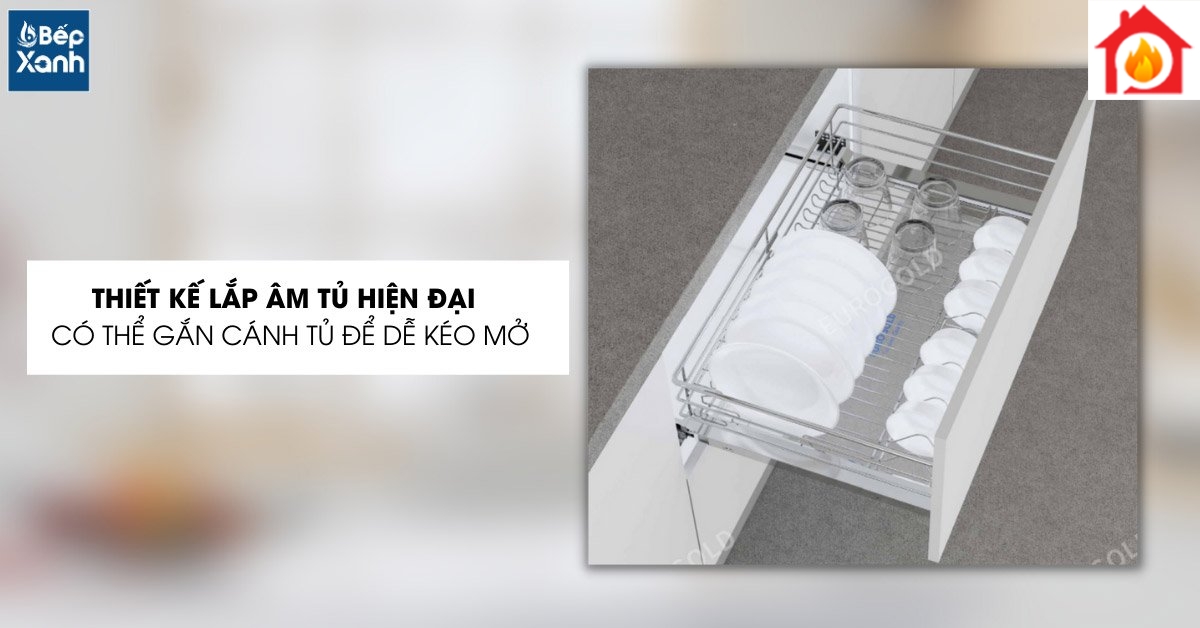 Lắp âm tủ dưới tiết kiệm diện tích hơn