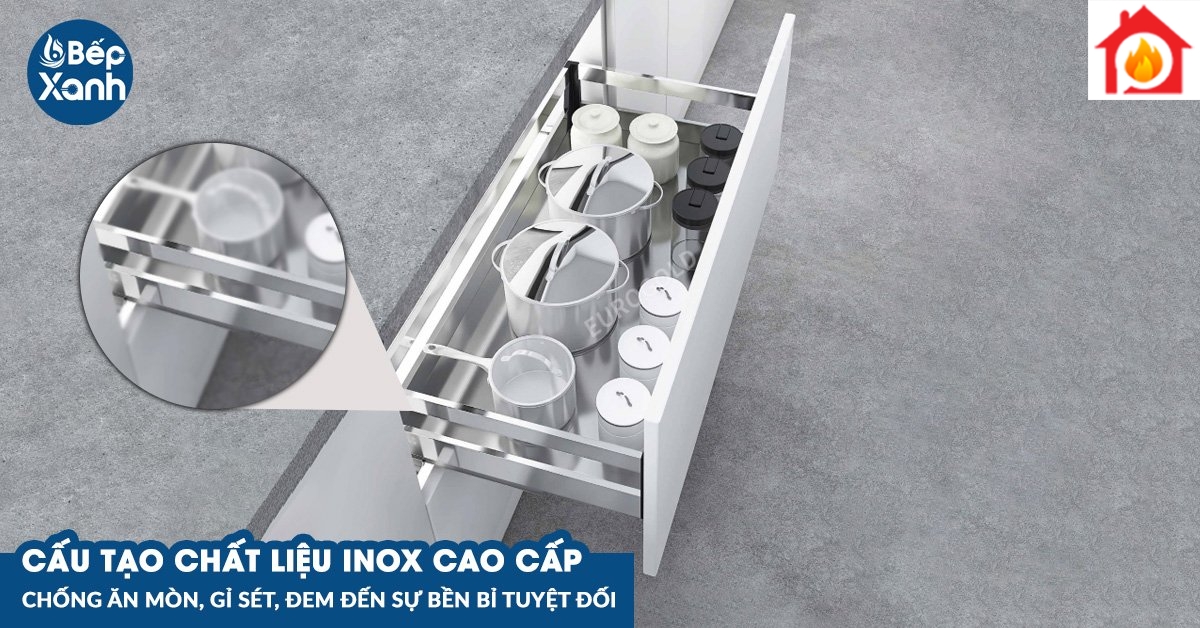 Cấu tạo từ chất liệu inox cao cấp