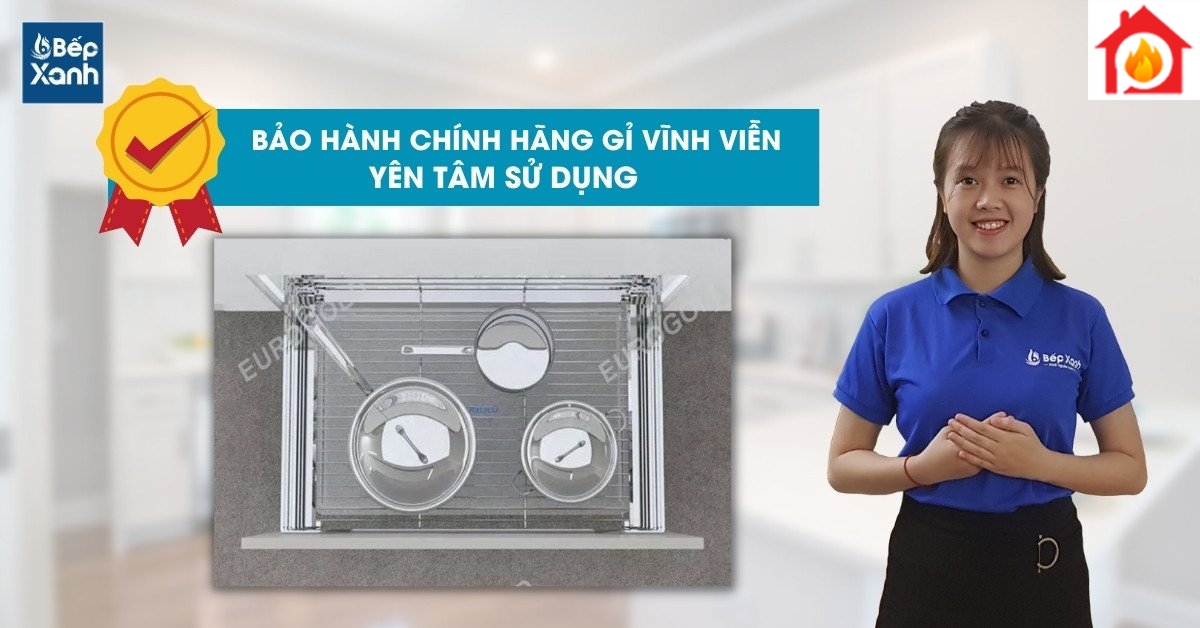Giá xoong nồi inox EP60B được bảo hành gỉ vĩnh viễn