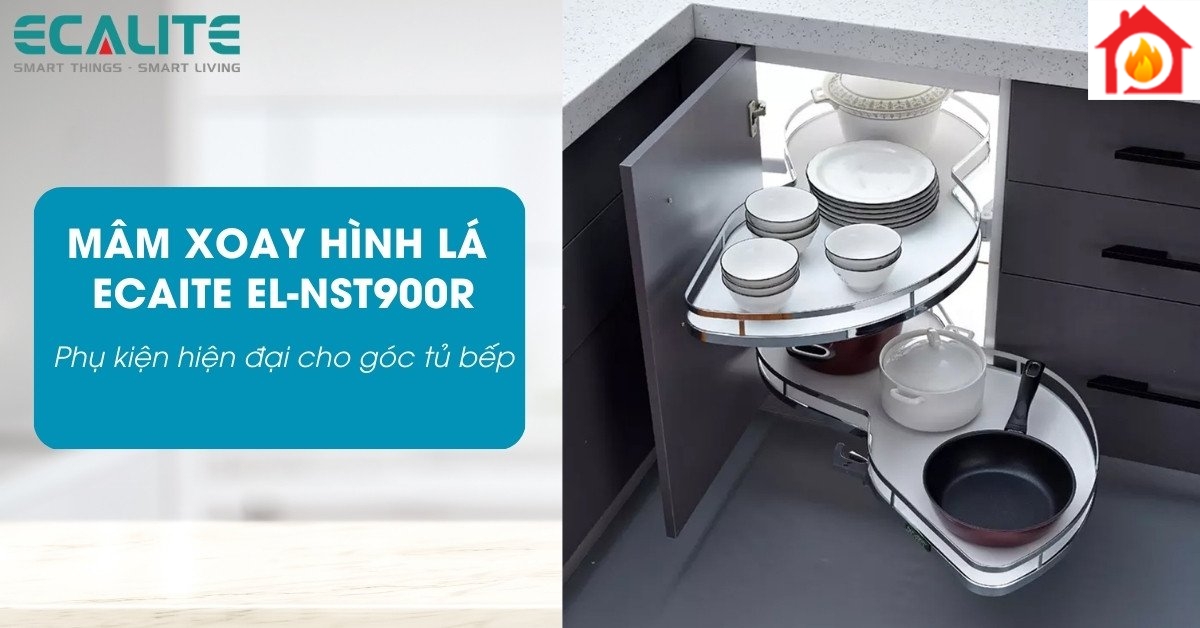 Mâm xoay hình lá T-Leaf Ecalite EL-NST900R