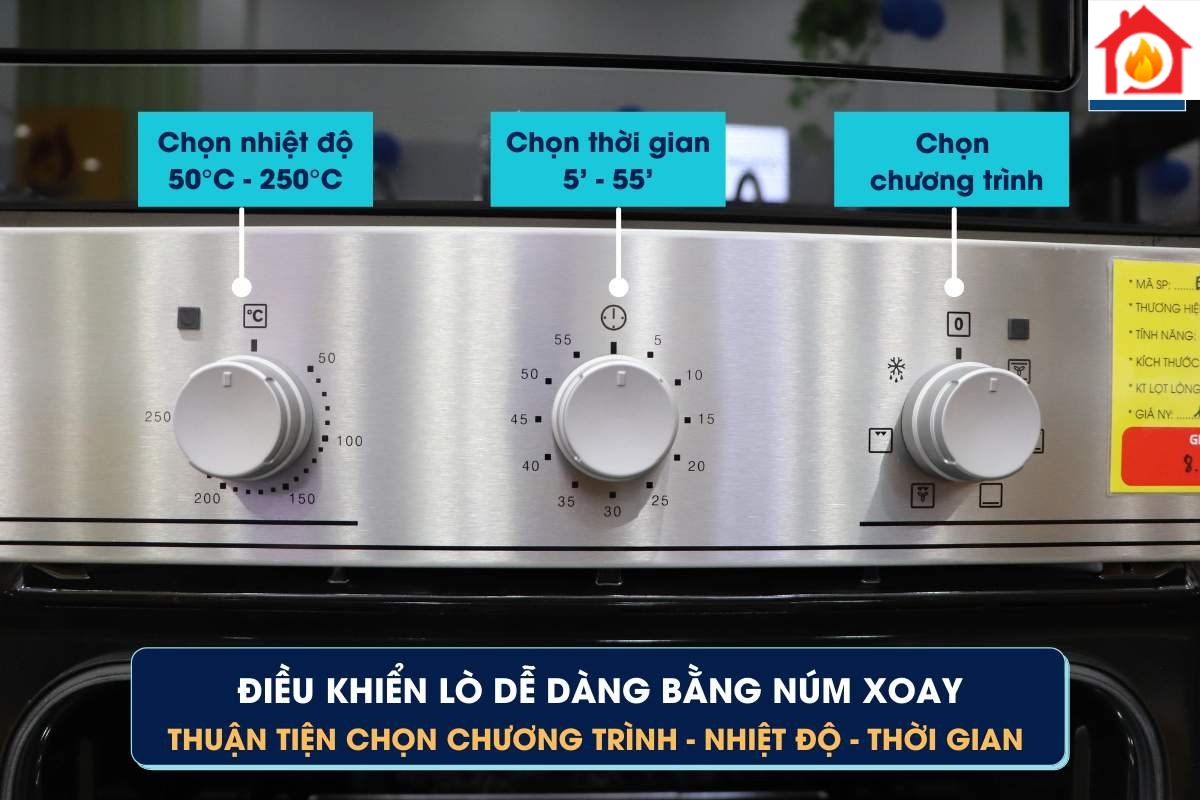 Bảng điều khiển lò nướng âm tủ Electrolux