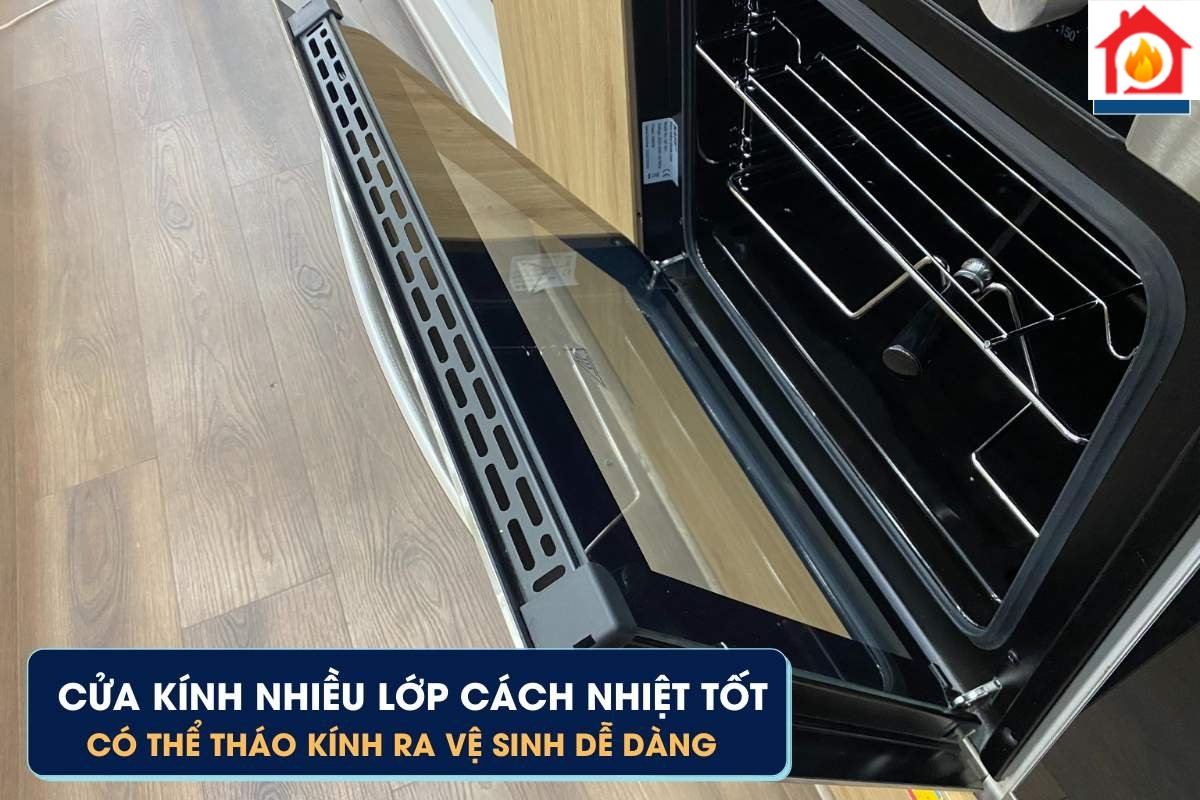 Cửa kính lò EOB2100COX cách nhiệt tốt