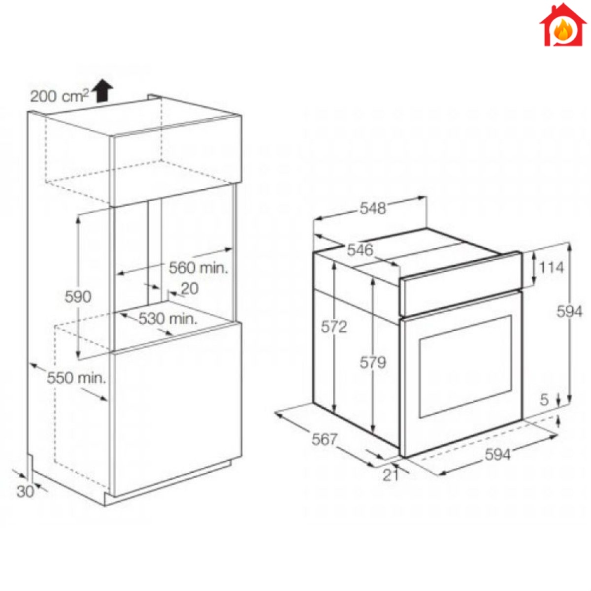 mô tả Lò nướng âm tủ Electrolux EOB8857AAX