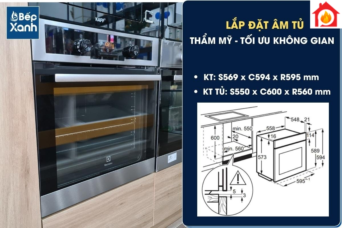 Lò nướng EOC5400AOX lắp âm tủ