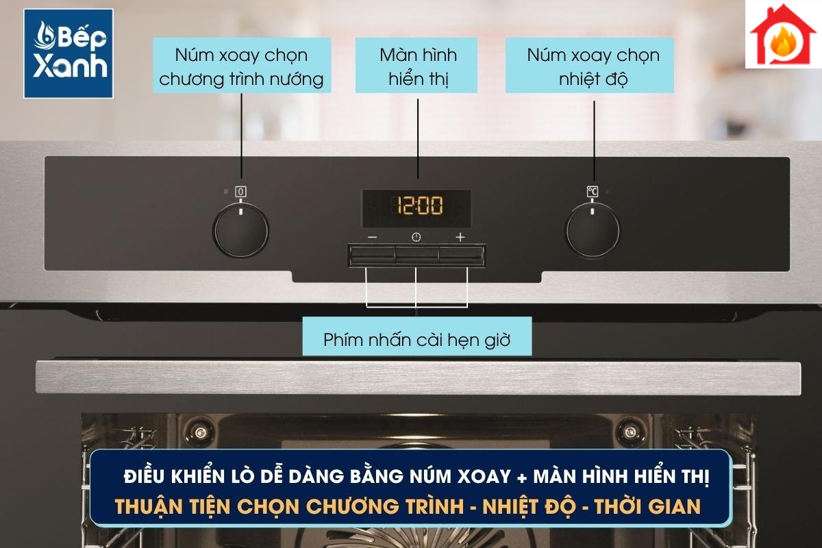Bảng điều khiển lò nướng âm tủ Electrolux