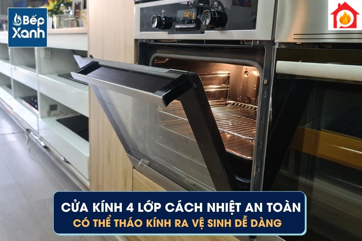 Cửa kính lò EOC5400AOX cách nhiệt tốt