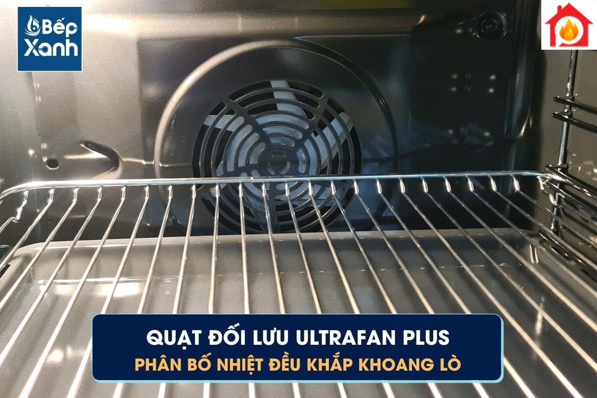 Quạt đối lưu bên trong lò âm tủ
